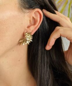 Alternative view of Pendientes Classic dorados