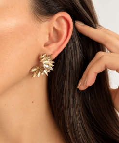 Alternative view of Pendientes Classic Dorados