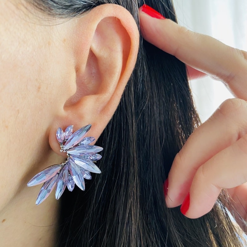 PENDIENTES CLASSIC MALVA - Imagen 2
