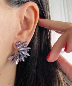 Alternative view of PENDIENTES CLASSIC BERENJENA