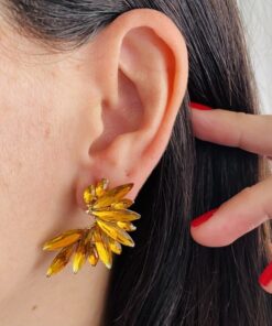 Alternative view of PENDIENTES CLASSIC MOSTAZA