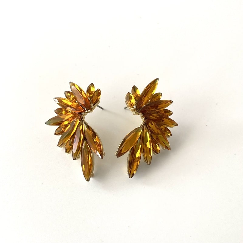 PENDIENTES CLASSIC MOSTAZA