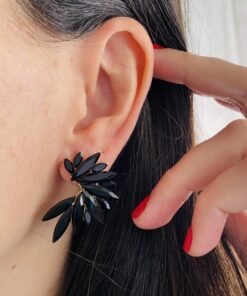Alternative view of PENDIENTES CLASSIC NEGROS