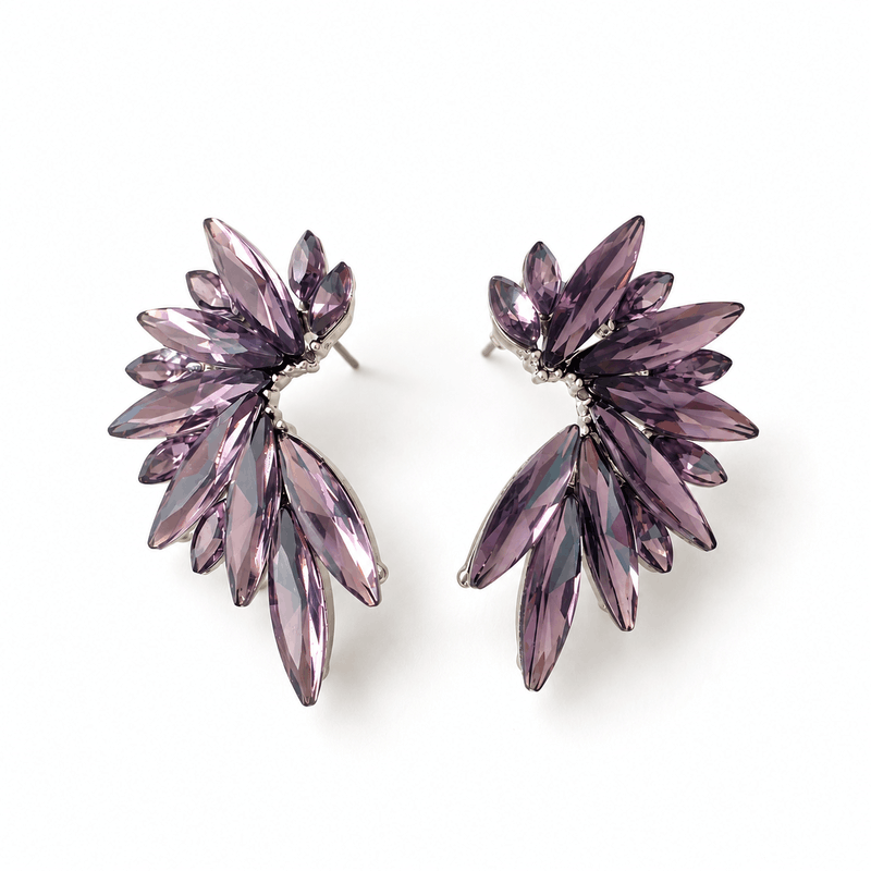 Pendientes Classic Berenjena