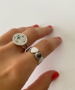 Alternative view of Anillo TIARA plateado