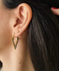 Alternative view of Pendientes de acero y CIRCONITAS.