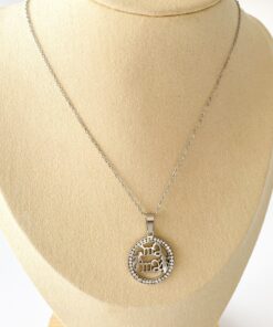 Alternative view of Collar MAMÁ circonitas plateado