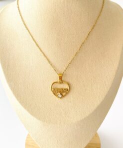 Collar MUM corazón dorado - Imagen 3