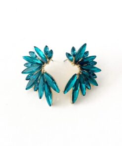 Pendientes Classic Verde agua oscuro