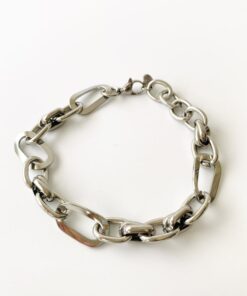 Alternative view of Pulsera ESLABONES BIG plateada