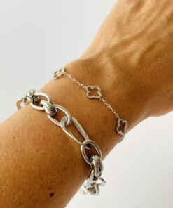 Pulsera ESLABONES BIG plateada