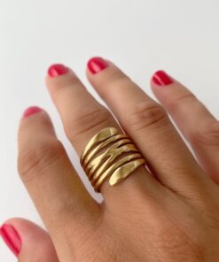 Alternative view of Anillo LOVE dorado