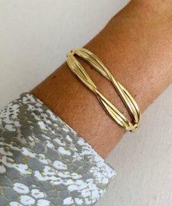 Alternative view of Brazalete SOFÍA dorado