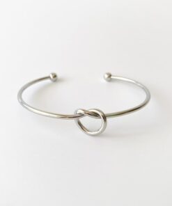 Brazalete NUDO plateado