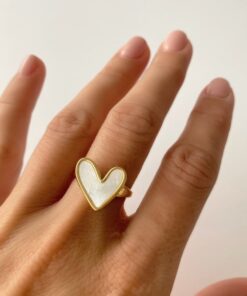 Anillo CORAZÓN blanco