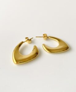 Pendientes de aro ROMA dorados