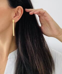 Alternative view of Pendientes LARGOS dorados