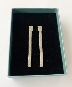 Pendientes LARGOS plateados