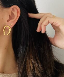 Alternative view of Pendientes HERRADURA dorados
