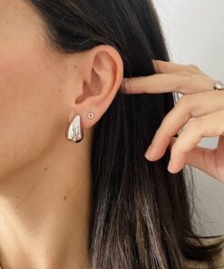 Alternative view of Pendientes GOTA T.S plateados