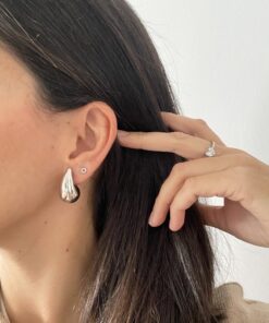 Alternative view of Pendientes GOTA T.M plateados