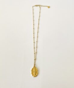 Alternative view of Collar virgen LA MILAGROSA dorado