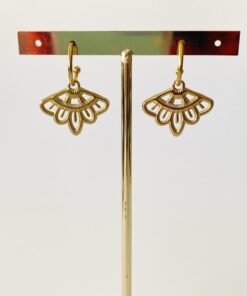 Pendientes de aro DIANA dorados - Imagen 3