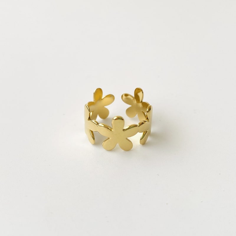 Anillo FLOR dorado