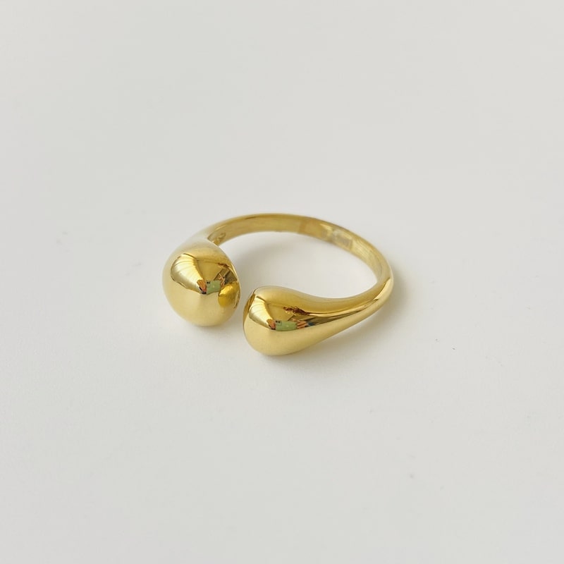 Anillo GOTAS dorado
