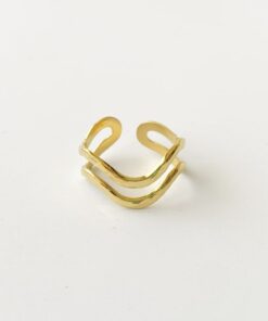 Anillo OLAS dorado