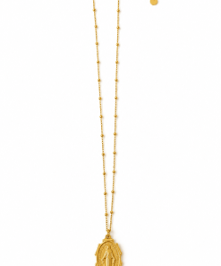 Collar dorado con medalla de la Virgen Milagrosa - Imagen 3