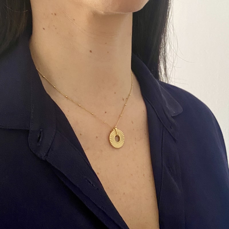 Collar HARI dorado - Imagen 2