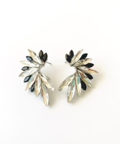 Pendiestes Classic plateados y negros