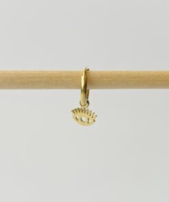Pendiente arito OJO dorado