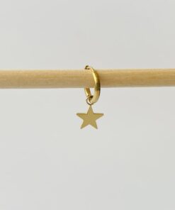 Pendiente arito ESTRELLA dorado
