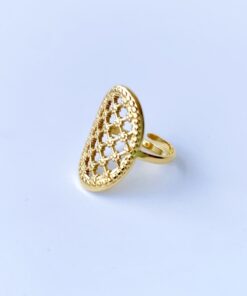 Alternative view of Anillo CELIA dorado