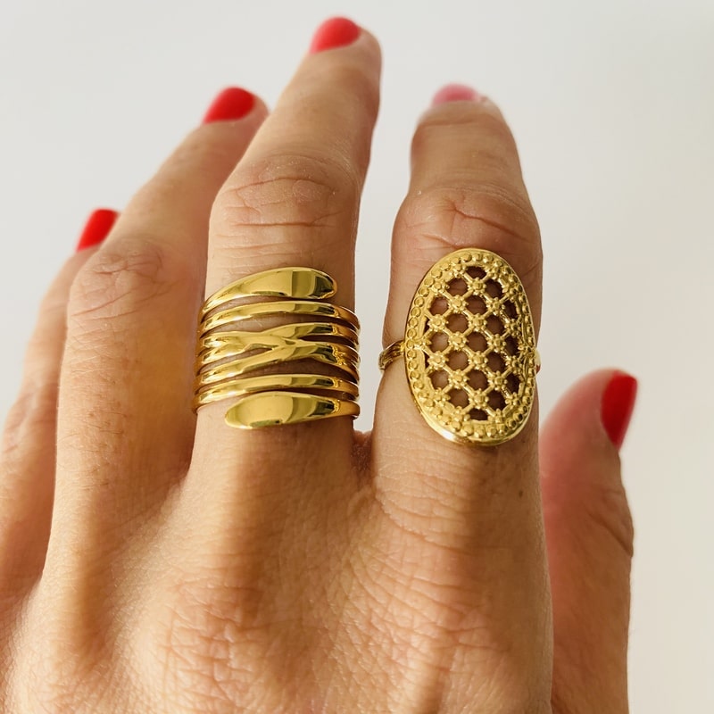 Anillo CELIA dorado - Imagen 3