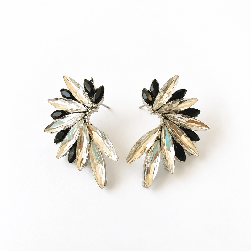 Pendiestes Classic Plateados y Negros