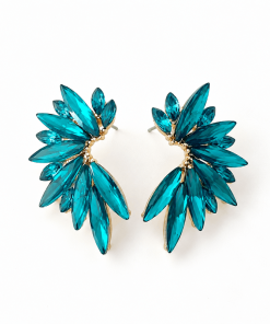 Pendientes Classic Verde Agua Oscuro