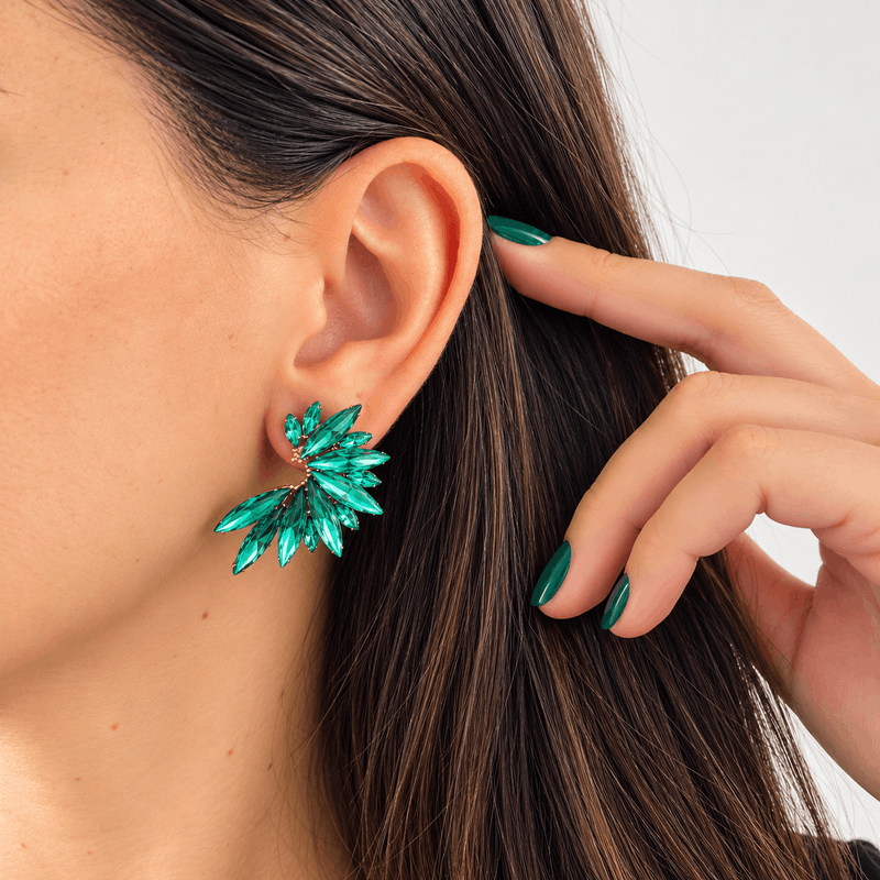 Pendientes Classic Verde Esmeralda - Imagen 2
